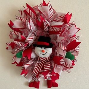 Snowman Christmas Wreath